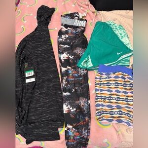 Nike Black and Gray Training Leggings